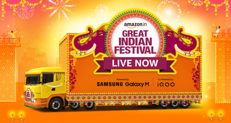 What are the benefits Amazon offer during great Indian festival?
